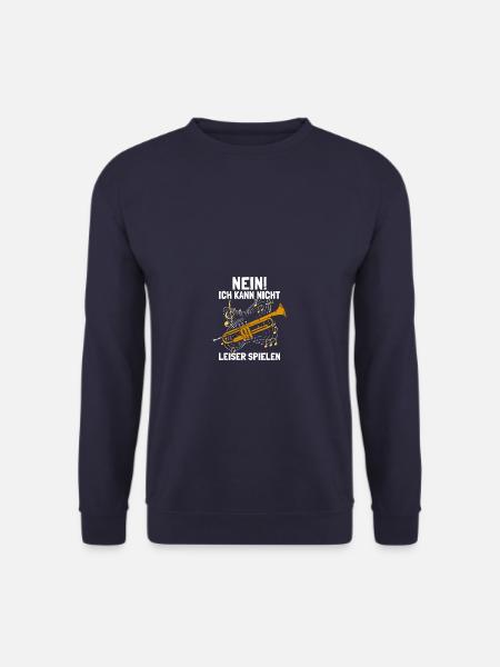 Nicht leiser spielen Trompete Trompetenspieler - Unisex Pullover - Navy