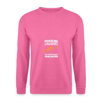 Prähistorische Vorläufer Posaune Posaunenspieler - Unisex Pullover - Pink - Vorne