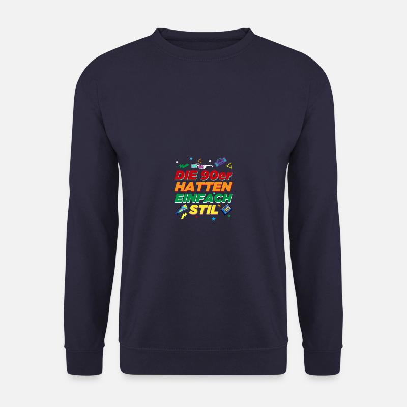 Stil 90's Mottoparty 90er Jahre Outfit - Unisex Pullover - Navy