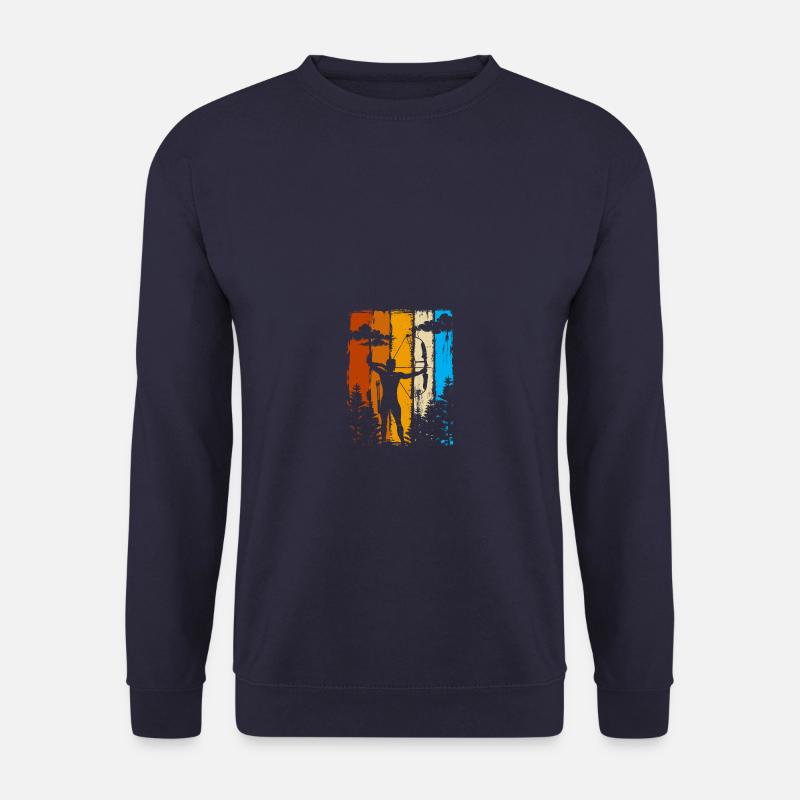Bogenschütze Pfeil und Bogen Bogenschießen - Unisex Pullover - Navy