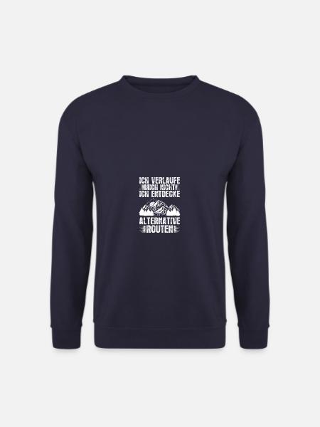 Ich verlaufe mich nicht Wandern Berge Bergsteigen - Unisex Pullover - Navy