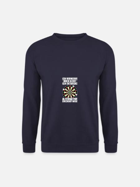 Alternative Checkout Wege Dartspieler Darts Dart - Unisex Pullover - Navy