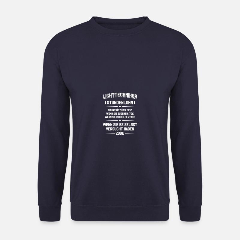Lichttechniker Stundenlohn Light-Crew Lichttechnik - Unisex Pullover - Navy