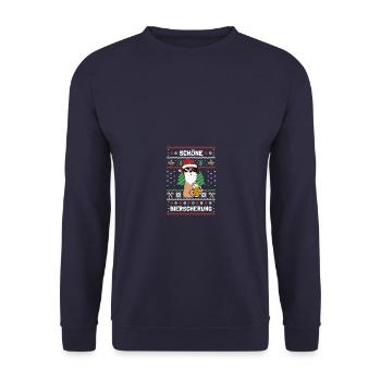 Schöne Bierscherung Biertrinker Bierliebhaber Bier - Unisex Pullover - Navy - Vorne - Alina (178cm) & Michal (187cm)