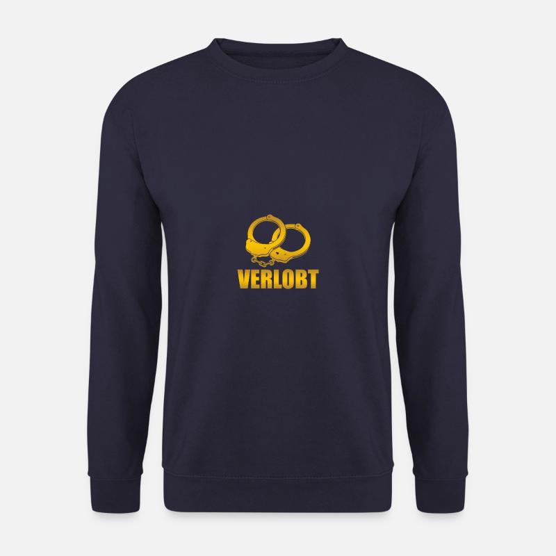 Verlobt Heiratsantrag Hochzeitsantrag - Unisex Pullover - Navy