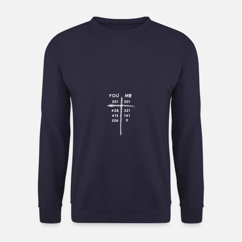Vous moi joueur de fléchettes fléchettes fléchettes fléchettes - Sweat-shirt Unisexe - marine