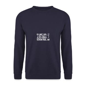 Lots To Do Humor Sarcasm Fun Funny Saying - Unisex Sweatshirt - navy - Front - Alina (178cm) & Michal (187cm)