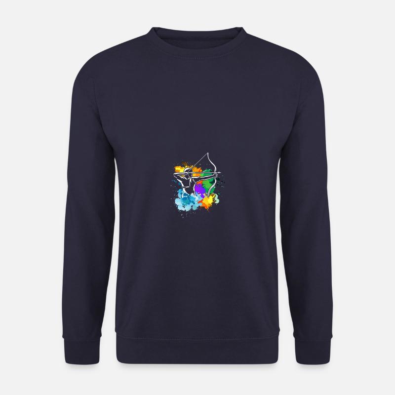 Pfeil und Bogen Bogenschießen Bogenschütze - Unisex Pullover - Navy