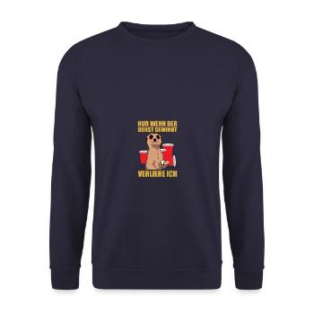 When Thirst Wins Beer Pong Beer Pong - Unisex Sweatshirt - navy - Front - Alina (178cm) & Michal (187cm)