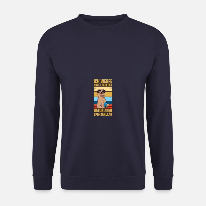 Nicht perfekt Petanque Boule Boulespieler - Unisex Pullover - Navy