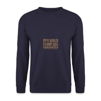 Forest Woodcutter Woodcutter Forester Forester - Unisex Sweatshirt - navy - Front - Alina (178cm) & Michal (187cm)