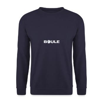 Petanque Boule Boule player - Unisex Sweatshirt - navy - Front - Alina (178cm) & Michal (187cm)