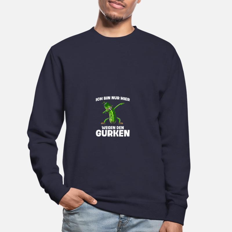 À cause des concombres concombre cornichon concombre amateurs de concombre Sweat-shirt Unisexe