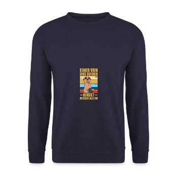 Bowls better than you Bowlers Bowlers Sports bowlers - Unisex Sweatshirt - navy - Front - Alina (178cm) & Michal (187cm)