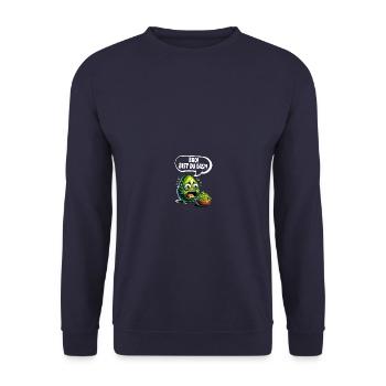 Bro! Bist du das?! Avocado Guacamole - Unisex Pullover - Navy - Vorne - Alina (178cm) & Michal (187cm)