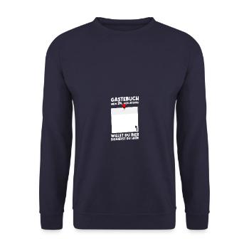 24th Birthday Born 2000 Birthday Gift - Unisex Sweatshirt - navy - Front - Alina (178cm) & Michal (187cm)