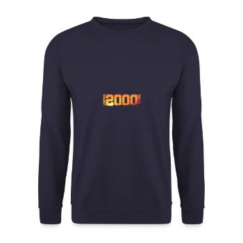24th Birthday Born 2000 Birthday Gift - Unisex Sweatshirt - navy - Front - Alina (178cm) & Michal (187cm)