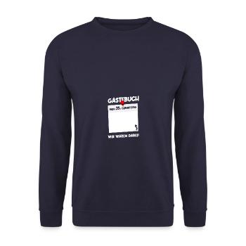 35th Birthday Born 1989 Birthday Gift - Unisex Sweatshirt - navy - Front - Alina (178cm) & Michal (187cm)
