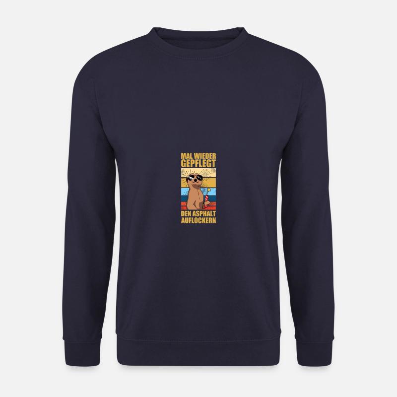 Asphalt auflockern Pyrotechniker Böllern Feuerwerk - Unisex Pullover - Navy