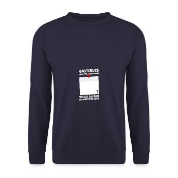 44th Birthday Born 1981 Birthday Gift - Unisex Sweatshirt - navy - Front - Alina (178cm) & Michal (187cm)