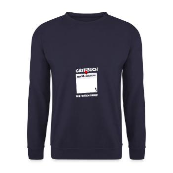 44th Birthday Born 1981 Birthday Gift - Unisex Sweatshirt - navy - Front - Alina (178cm) & Michal (187cm)