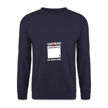 51st Birthday Born 1974 Birthday Gift - Unisex Sweatshirt - navy - Front - Alina (178cm) & Michal (187cm)