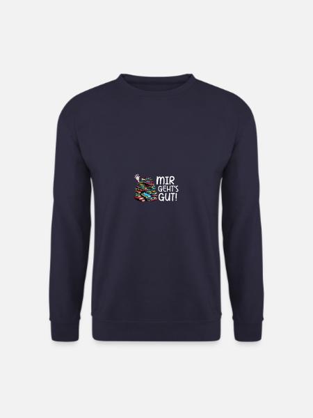 Buchliebhaber Bücher lesen Leseratte Bücherwurm - Unisex Pullover - Navy
