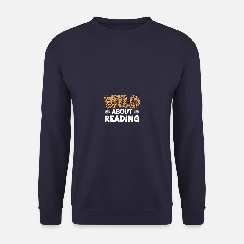 Book lover, book reader, bookworm, bookworm - Unisex Sweatshirt - navy