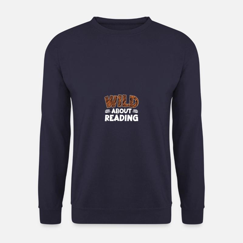 Book lover, book reader, bookworm, bookworm - Unisex Sweatshirt - navy