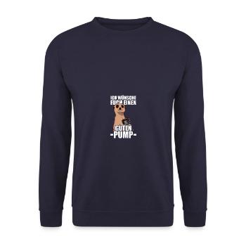 Bonne pompe musculation musculation gymnase exercice de poids - Sweat-shirt Unisexe - marine - Devant - Alina (178cm) & Michal (187cm)