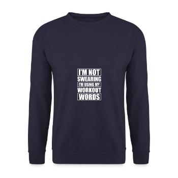 Entraînement Musculation Musculation Gym Musculation Musculation - Sweat-shirt Unisexe - marine - Devant - Alina (178cm) & Michal (187cm)