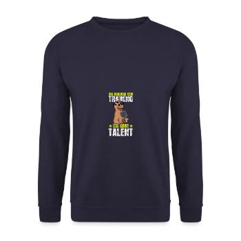 N’avez pas besoin de formation Joueur de pickleball drôle - Sweat-shirt Unisexe - marine - Devant - Alina (178cm) & Michal (187cm)
