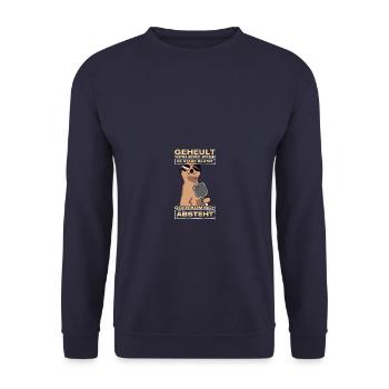 Crying is only done when it bleeds heavily Pickleball - Unisex Sweatshirt - navy - Front - Alina (178cm) & Michal (187cm)