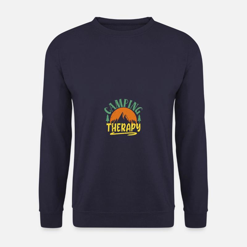 Camping-Therapie - Unisex Pullover - Navy