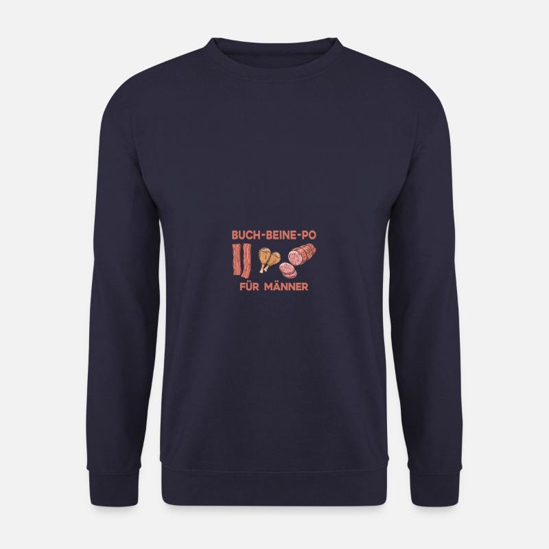 Fleisch Liebe Fleisch Schweinefleisch Hühnerfleisc - Unisex Pullover - Navy