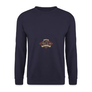 Klassisch ohne Regeln. Fight Club. Ehre und Ruhm - Unisex Pullover - Navy - Vorne - Alina (178cm) & Michal (187cm)