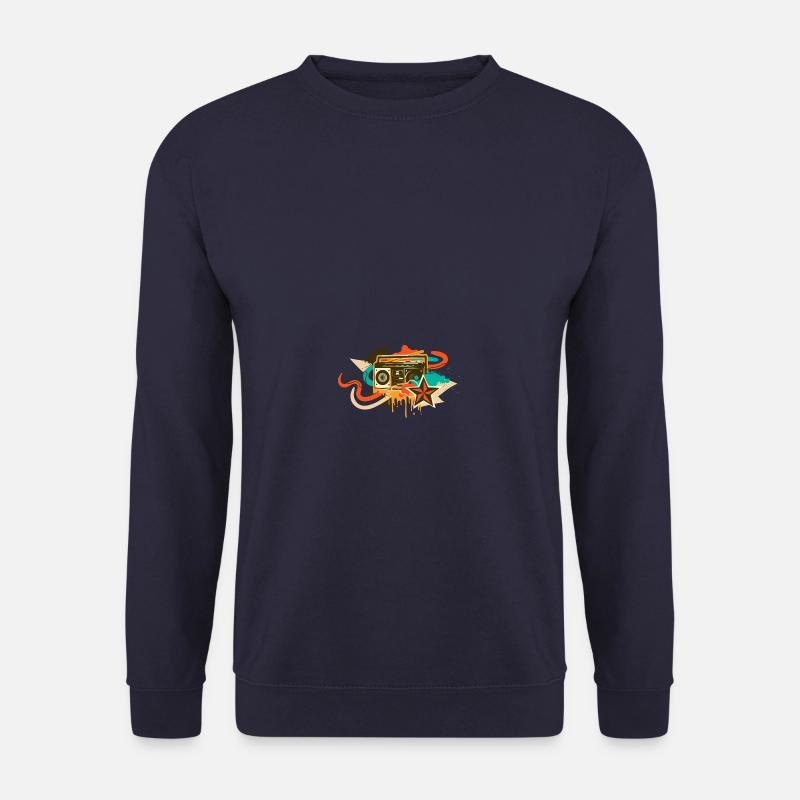Retro-Musik-Player - Unisex Pullover - Navy