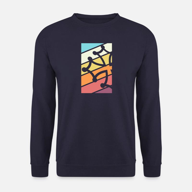 Cross Occitan Colors, Fibonacci. - Unisex Sweatshirt - navy