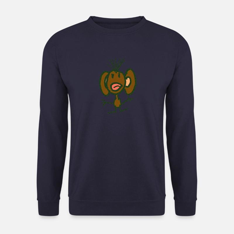 Affe Tiere - Unisex Pullover - Navy