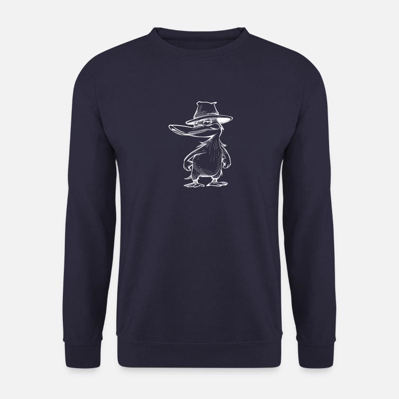 Schnabeltier Cartoon - Unisex Pullover - Navy