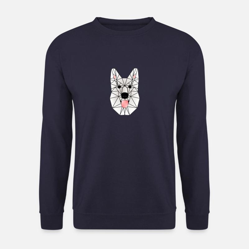 Wild White Wolf - Unisex Pullover - Navy
