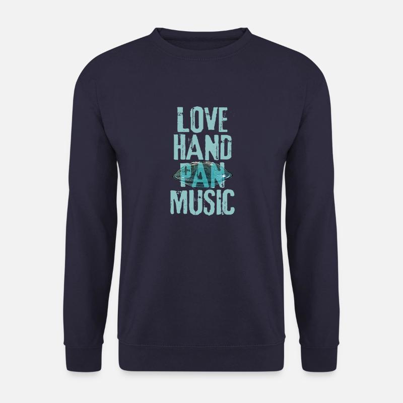 LOVE HANDPAN MUSIC hang drum - Unisex Pullover - Navy