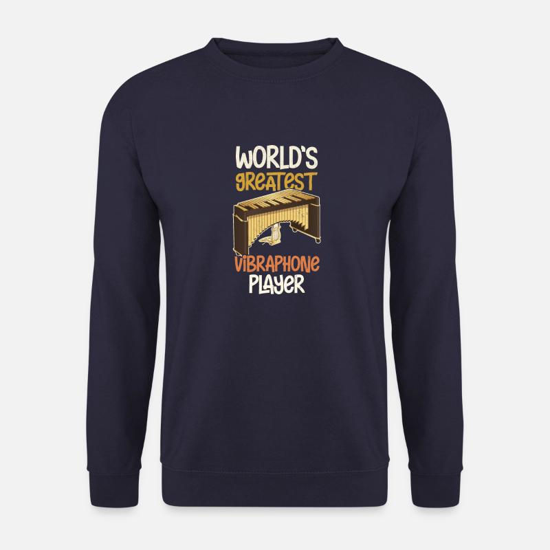 Percussion Shule Musicien Vibraphone - Sweat-shirt Unisexe - marine