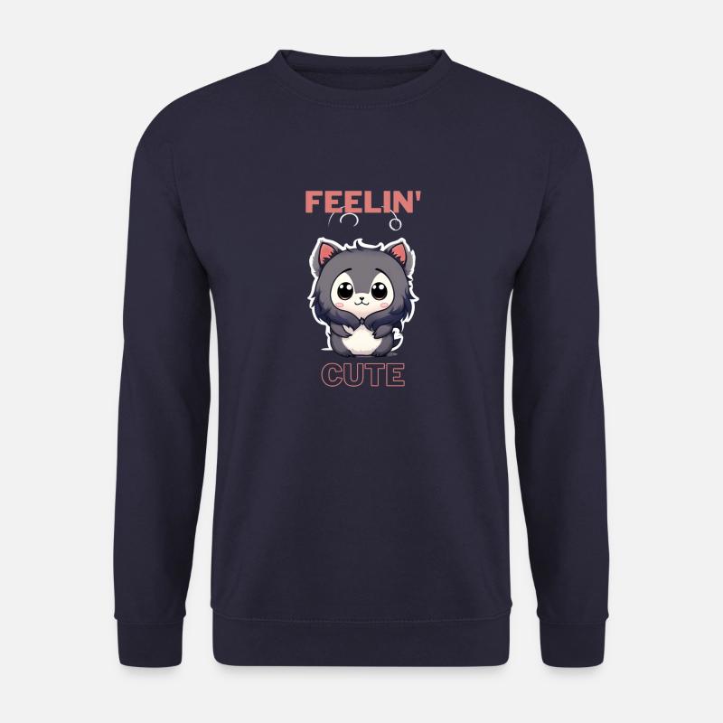 Feeling Cute Hamster - Unisex Pullover - Navy