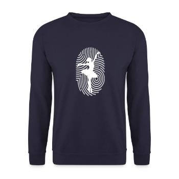 Dancing Dance Music - Unisex Sweatshirt - navy - Front - Alina (178cm) & Michal (187cm)
