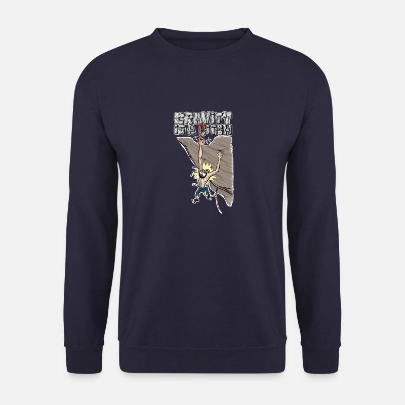 Gravity Climbing T Shirt - Unisex Sweatshirt - navy