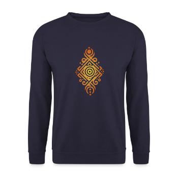 Tribal - Unisex Sweatshirt - navy - Front - Alina (178cm) & Michal (187cm)