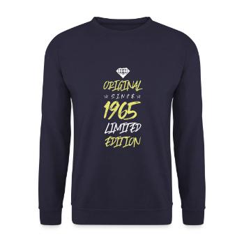 1965 limited edition - Unisex Pullover - Navy - Vorne - Alina (178cm) & Michal (187cm)