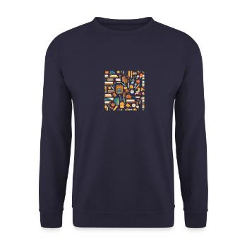 Vorbereitung auf den Beginn des Schuljahres - Unisex Pullover - Navy - Vorne - Alina (178cm) & Michal (187cm)