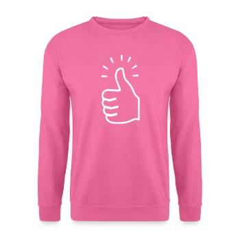 Daumen hoch - Unisex Pullover - Pink - Vorne